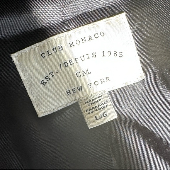 Club Monaco Bond Peacoat - size L - Picture 3 of 8